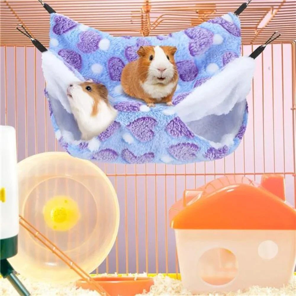 2 Pcs Guinea Pig Rat Hammock Guinea Pig Hamster Ferret Hanging Hammock